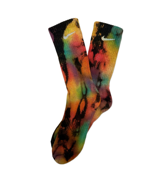 Reverse Tie-Dyed Socks