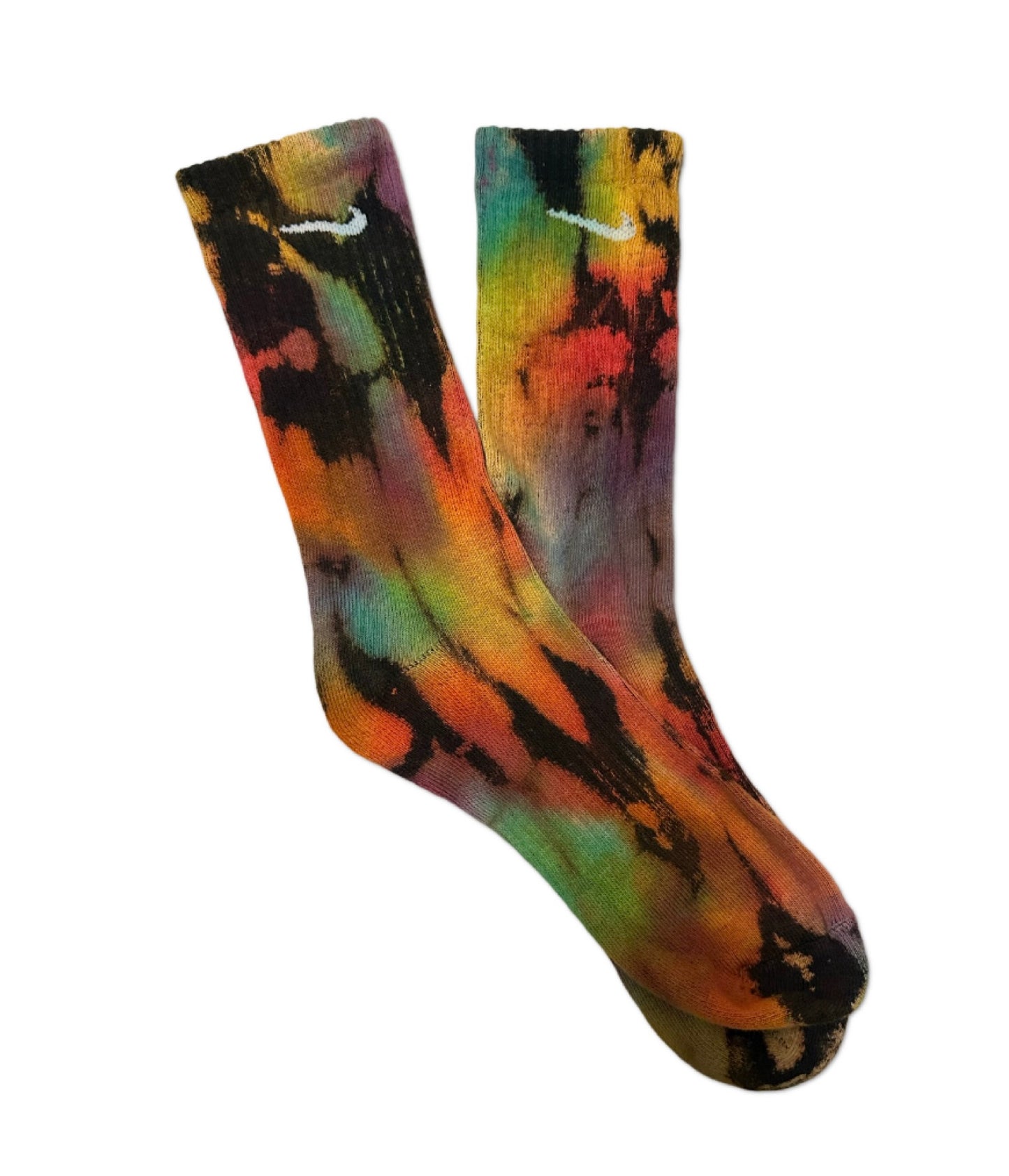 Reverse Tie-Dyed Socks